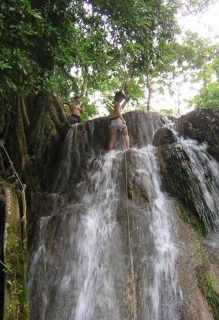 Rappel en cascada